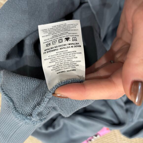 Converse blue men’s size small striped pullover hoodie - Picture 3 of 7